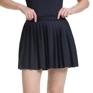 Tretorn Women's S Black Pleated Athletic Skorts With Elastic Waistband N0921
